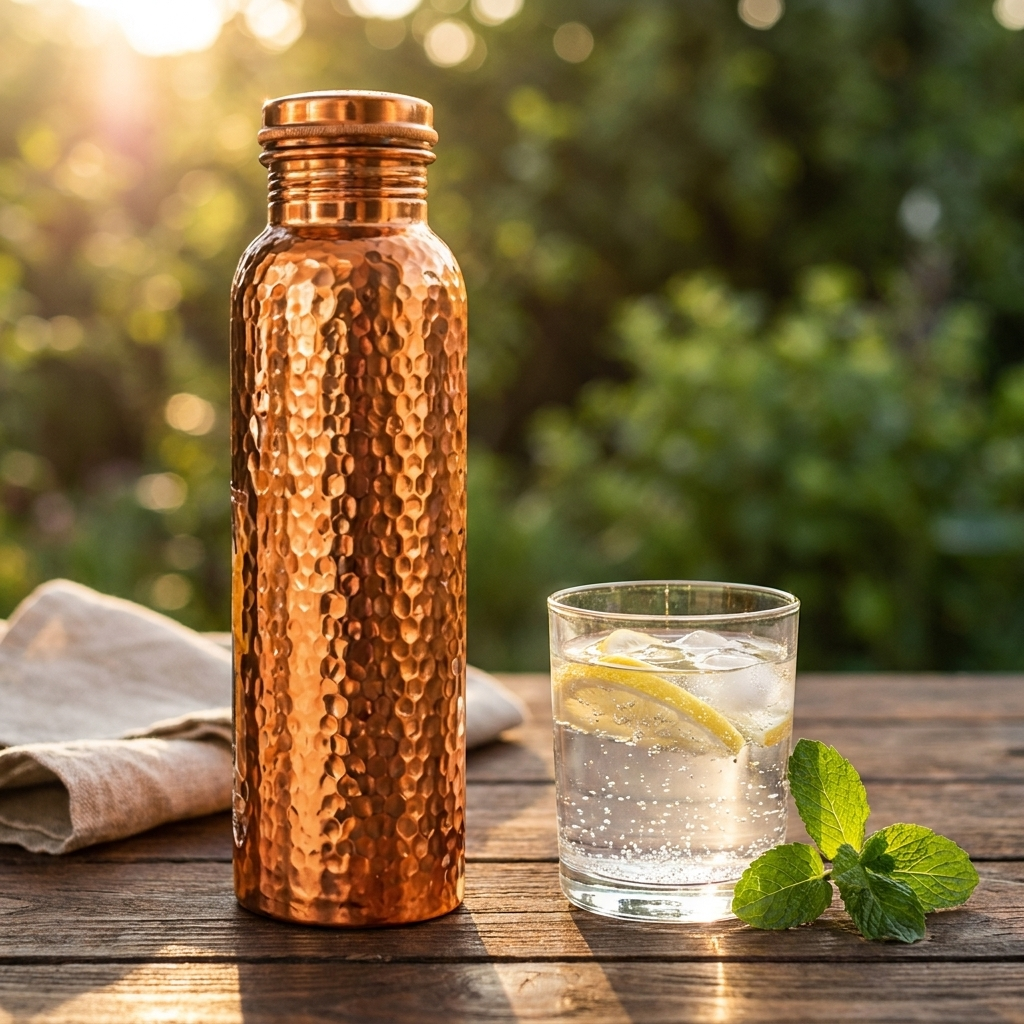 Copper Water Bottle – TryCoppr™ | Naturally Purified Water, Plastic-Free