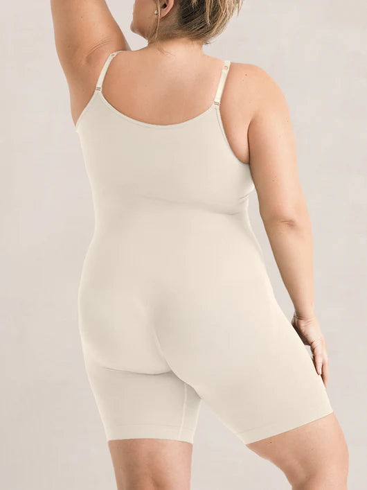 Theclothd Essentials All Day Comfort Scoop Neck Mid-Thigh Slimming Bodysuit