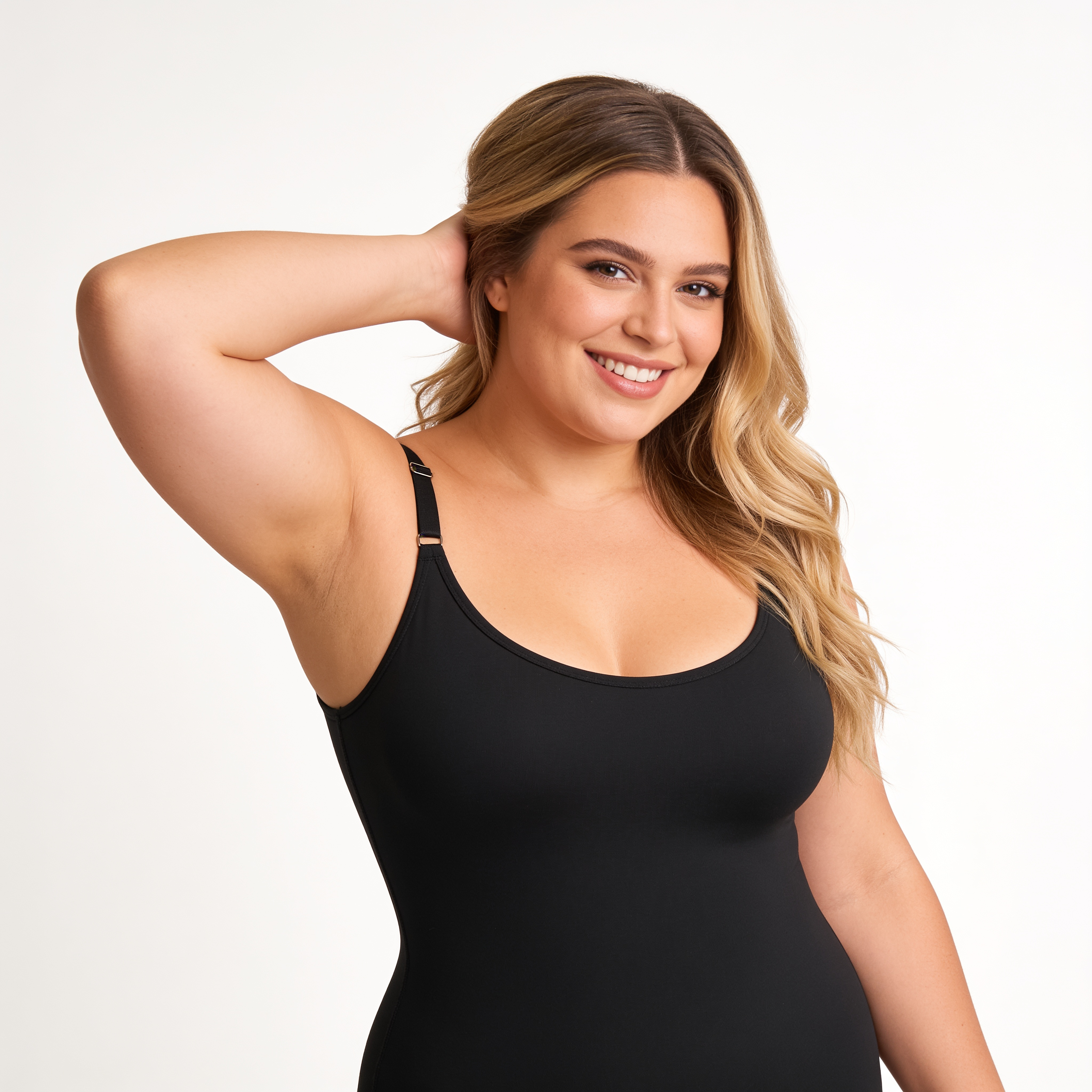 Theclothd Essentials All Day Comfort Scoop Neck Mid-Thigh Slimming Bodysuit